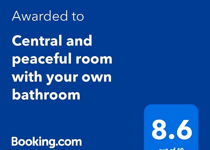 Central And Peaceful Room With Your Own Bathroom